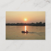 Chao Phraya Fluss Sunset ... Ayutthaya, Thailand Visitenkarte (Rückseite)