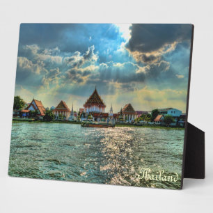 Chao Phraya Fluss, Thailand Fotoplatte
