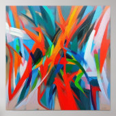 Chaos abstrakte Wandkunst Poster (Vorne)