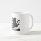 Chaos-Agent Schwarze Katze Kaffeetasse (VorderseiteRechts)