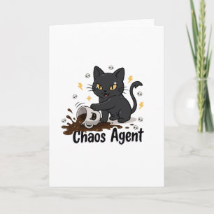 Chaos-Agent Schwarze Katze Karte