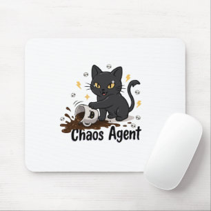 Chaos-Agent Schwarze Katze Mousepad