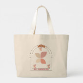 Chaos? Alle Handled! - Fun & Practice Tote Bag Jumbo Stoffbeutel (Rückseite)