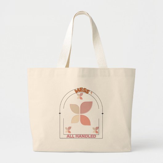 Chaos? Alle Handled! - Fun & Practice Tote Bag Jumbo Stoffbeutel (Vorne)