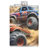 Chaos auf Rädern: Monster Truck Smash Derby, Flachmann (Vorderseite)