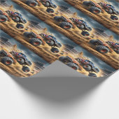 Chaos auf Rädern: Monster Truck Smash Derby Geschenkpapier (Ecke)