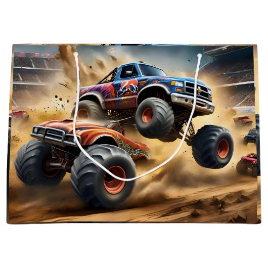 Chaos auf Rädern: Monster Truck Smash Derby Große Geschenktüte (Vorderseite)