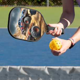 Chaos auf Rädern: Monster Truck Smash Derby Pickleball Schläger