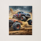 Chaos auf Rädern: Monster Truck Smash Derby Puzzle (Vertikal)