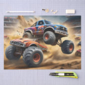 Chaos auf Rädern: Monster Truck Smash Derby, Seidenpapier (Handwerk)