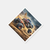 Chaos auf Rädern: Monster Truck Smash Derby, Serviette (Ecke)