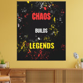 Chaos baut Legenden Leinwanddruck (Insitu (Wohnzimmer))
