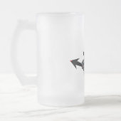 Chaos-Bier-Tasse Mattglas Bierglas (Links)