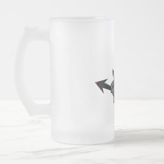 Chaos-Bier-Tasse Mattglas Bierglas (Links)