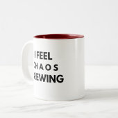 Chaos Brewing Tasse - Funny Burnout Geschenk (Vorderseite Links)