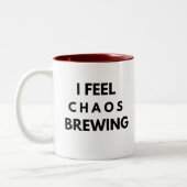 Chaos Brewing Tasse - Funny Burnout Geschenk (Links)