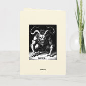 Chaos - Buer in Perfekter Form Karte (Rückseite)