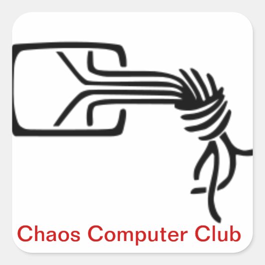 Chaos Computer Club Aufkleber (Vorderseite)