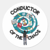 Chaos Conductor White Sticker (Vorderseite)