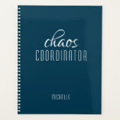 Chaos Coordinator Blue Personalized Name Planer (Vorderseite)