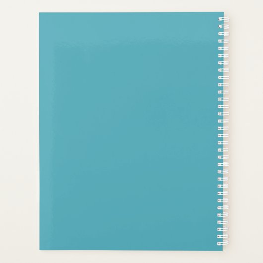 Chaos Coordinator Blue Personalized Name Planer (Rückseite)