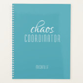 Chaos Coordinator Blue Personalized Name Planer (Vorderseite)