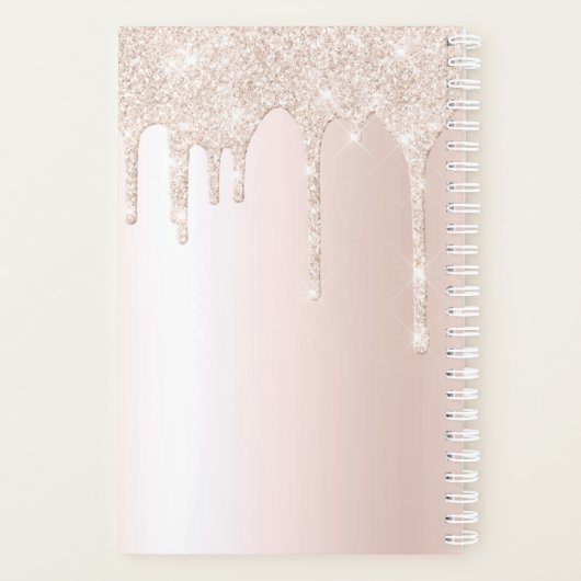 Chaos Coordinator Chic Girly Glitzer Personalisier Planer (Rückseite)