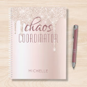 Chaos Coordinator Chic Girly Glitzer Personalisier Planer