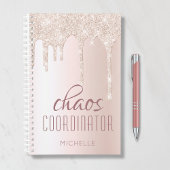 Chaos Coordinator Chic Girly Glitzer Personalisier Planer