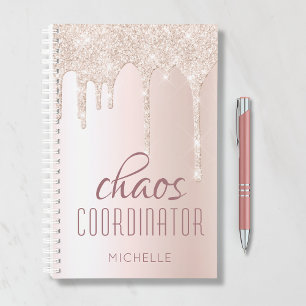 Chaos Coordinator Chic Girly Glitzer Personalisier Planer