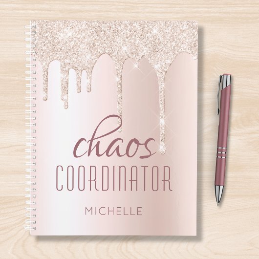 Chaos Coordinator Chic Girly Glitzer Personalisier Planer