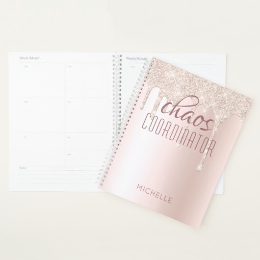 Chaos Coordinator Chic Girly Glitzer Personalisier Planer (Anzeige)