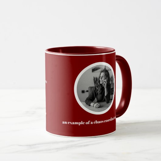 Chaos Coordinator Definition Foto Office-Mitarbeit Tasse (VorderseiteRechts)