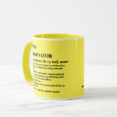 Chaos Coordinator Definition Foto Office-Mitarbeit Tasse (Vorderseite Links)