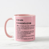 Chaos Coordinator Definition Foto Office-Mitarbeit Tasse (Links)