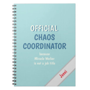 Chaos Coordinator Funny Office Co-Worker-Notebook Notizblock