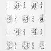 Chaos Coordinator Funny Personalisiert Mother Day Fleecedecke (Vorderseite)