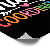 Chaos Coordinator Funny Teacher Student Back To Sc Poster (Ecke)