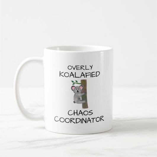 Chaos Coordinator für Hochzeitsplanung Geschenk Kaffeetasse (Links)