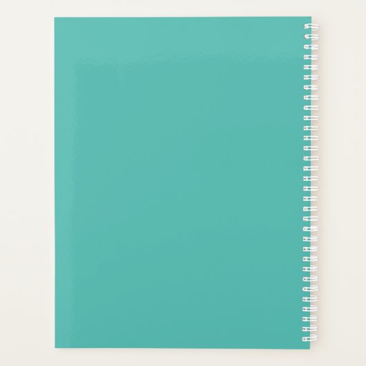 Chaos Coordinator Green Personalized Name Planer (Rückseite)