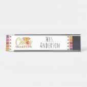 Chaos Coordinator Lehrer Geschenktafel Namensplatt Schreibtischnamensplakette (Vorderseite )