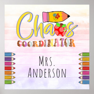 Chaos Coordinator Lehrer Poster