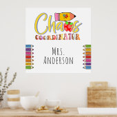 Chaos Coordinator Lehrer Poster (Küche)