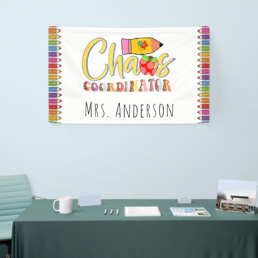 Chaos Coordinator Lehrer Poster Banner (Messeveranstaltung)