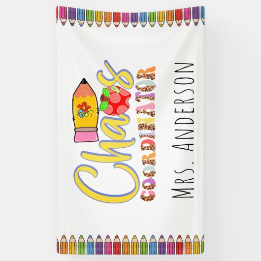 Chaos Coordinator Lehrer Poster Banner (Vertikal)