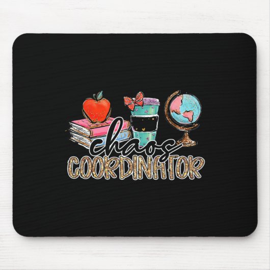 Chaos Coordinator Lehrer Spaß Lehrer Spaß Leopar Mousepad (Vorne)