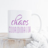 Chaos Coordinator Lila Script-Tasse Kaffeetasse