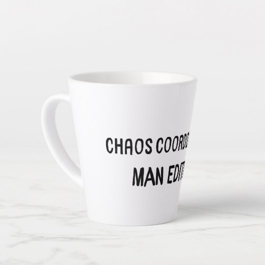 Chaos Coordinator-Man Edition Milchtasse (Linke Ecke)