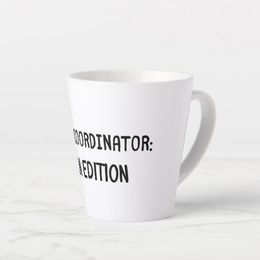 Chaos Coordinator-Man Edition Milchtasse (Rechte Ecke)