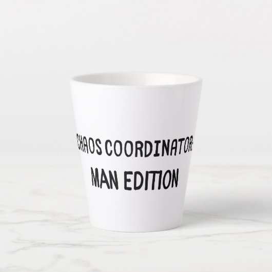 Chaos Coordinator-Man Edition Milchtasse (Vorderseite)